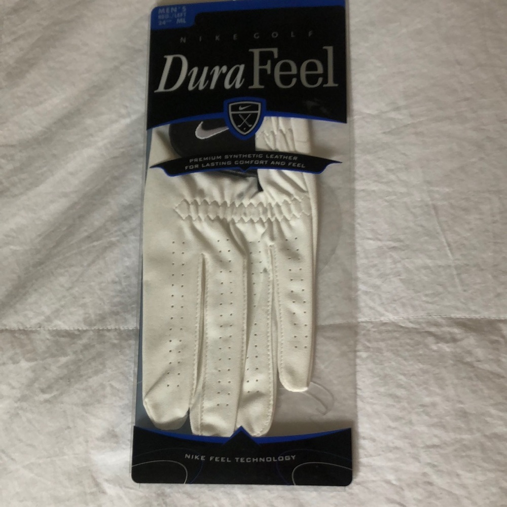 Nike Golf Dura Feel Synthetic Leather Glove Sz ML